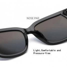 Oval Unisex Sunglasses UV Protection Outdoor Glare Color Sunglasses - Black-pink - CE18W4YIUA9 $29.54