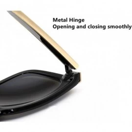 Oval Unisex Sunglasses UV Protection Outdoor Glare Color Sunglasses - Black-pink - CE18W4YIUA9 $29.54