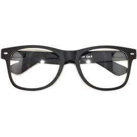 Rectangular Classic Black Vintage Sunglasses Matte - Rubber - Shiny... - Black_matte_clear - CA11VBMOE1J $17.91