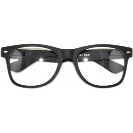 Rectangular Classic Black Vintage Sunglasses Matte - Rubber - Shiny... - Black_matte_clear - CA11VBMOE1J $10.65