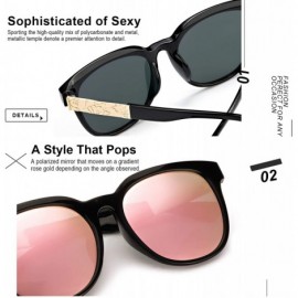 Square Polarized Sunglasses for Women-Square Oversized Design with UV400 Protection-Womens Mirrored Sunglasses - CT18WG4RXRD ...