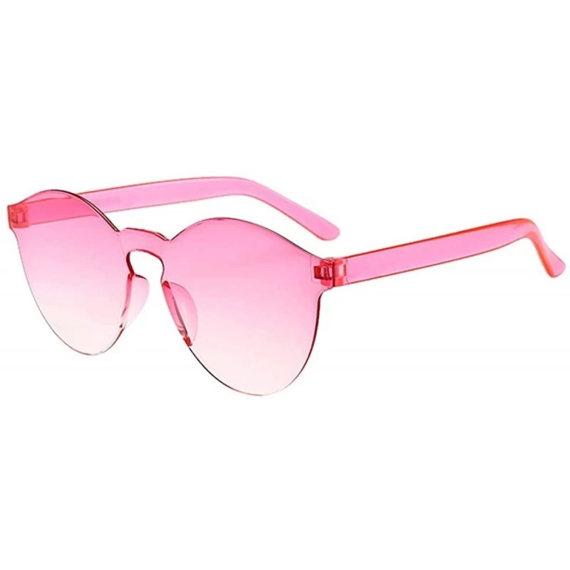 Sport Sunglasses for Women Men - JOYFEEL Retro Clear Lens Frameless Eyewear Lightweight Summer Fashion Outdoor Glasses - CX18...
