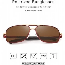 Sport Mens polarized sunglasses-Fashion glasses for men - Gold/Brown - C318E43XRCD $15.31