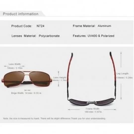 Sport Mens polarized sunglasses-Fashion glasses for men - Gold/Brown - C318E43XRCD $30.23