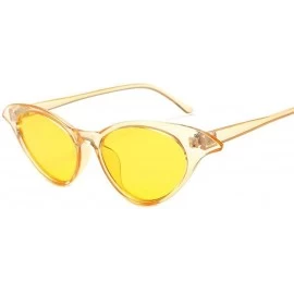 Aviator Sunglasses Women Luxury Brand Original Design Sun Glasses Female Cute Sexy C1 - C7 - C618YKUSCR6 $12.06