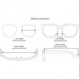 Square Plastic Rectangular Vintage Square Frame Sunglasses for Men Women 570111 - C618HA7O5CC $8.50