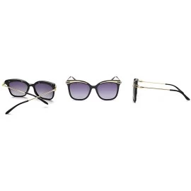 Wrap Womens Women's Liner SunglassesTwo-color ladies polarized sunglasses - Bright Black - CW1853EDU5N $44.51