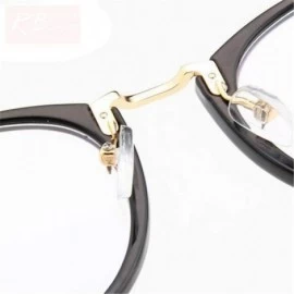 Aviator 2019 Transparent Metal Sunglasses Women Mirror Classic Vintage Street Black - Winered - C818Y2N0U5Z $9.74