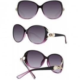 Cat Eye Shades Round Polarized Sunglasses for Women fashion tortoise classic cat eye womens sunglasses - Purple - C318GLI2XUW...