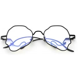 Oval Chic Women Brand Design Irregular Oval Transparent Party Sunglasses - Black&clear - CZ18LNQCX6K $10.25