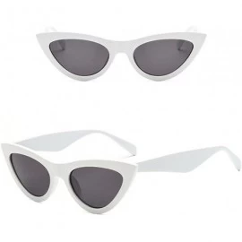 Rectangular Vintage Polarized Cat Eye Sunglasses - Women Retro Cateye Sun Glasses High Pointed Eyeglasses by 2DXuixsh - J - C...