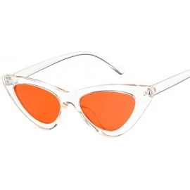 Goggle Retro Small Sunglasses-Polarized Shade Glasses With Classic Narrow Cat Eye Lens - K - C11905Y2K8Z $36.05