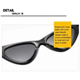 Goggle Retro Small Sunglasses-Polarized Shade Glasses With Classic Narrow Cat Eye Lens - K - C11905Y2K8Z $36.05