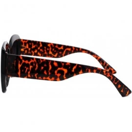 Square Womens Vintage Fashion Sunglasses Semi Thick Square Shades UV 400 - Black Tortoise (Smoke) - C7193XNSL6G $12.72