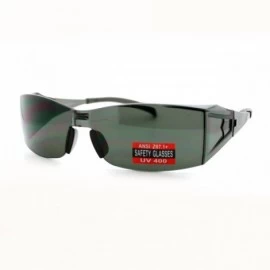 Rimless Safety Glasses Sunglasses Rimless Rectangular UV400 ANSI Z87.1 Certified - C111WYGZME9 $11.83