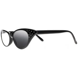 Cat Eye Womens Cat Eye Transition Photochromic Bifocal Diamonds Reading Glasses UV400 Sunglasses - Black - CV18IHZ6NQO $42.98