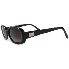 Rectangular 80s 90s Hipster Vintage Rectangle Sunglasses - Black - CV18ECE0R0Z $13.01