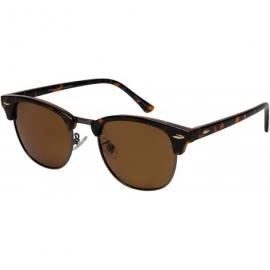 Sport Semi Rimless Polarized Sunglasses Protection 540916A P 4 - Tortoise Frame/Grey Polairzed Lens - CJ194QQRDT2 $12.86