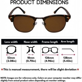 Sport Semi Rimless Polarized Sunglasses Protection 540916A P 4 - Tortoise Frame/Grey Polairzed Lens - CJ194QQRDT2 $12.86