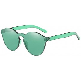 Goggle Women Fashion Cat Eye Shades Sunglasses Summer New Integrated UV Candy Colored Glasses - CE18SW9Q9SA $19.03