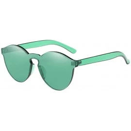 Goggle Women Fashion Cat Eye Shades Sunglasses Summer New Integrated UV Candy Colored Glasses - CE18SW9Q9SA $8.25
