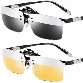 Rectangular Sunglasses Polarized Frameless Driving Holidays - CL18OA665CA $11.84
