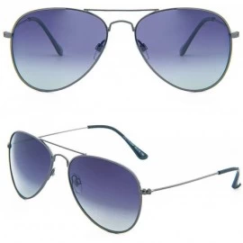 Oversized Classic Aviator Sunglasses for Women Men UV400 Lens Stainless Steel Frame Glasses Lightweight - C5189SHZIUL $23.27