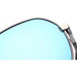 Oversized Men Sunglasses Aluminum Magnesium Polarized Pilot Glasses Fashion Y7614 C1 BOX - Y7614 C3 Box - CT18XKM78RS $11.90