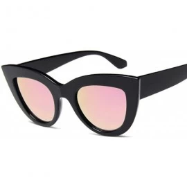 Cat Eye New Retro Fashion Sunglasses Women Brand Designer Vintage Cat Eye Black Sun Glasses Female Lady UV400 Oculos - C11985...