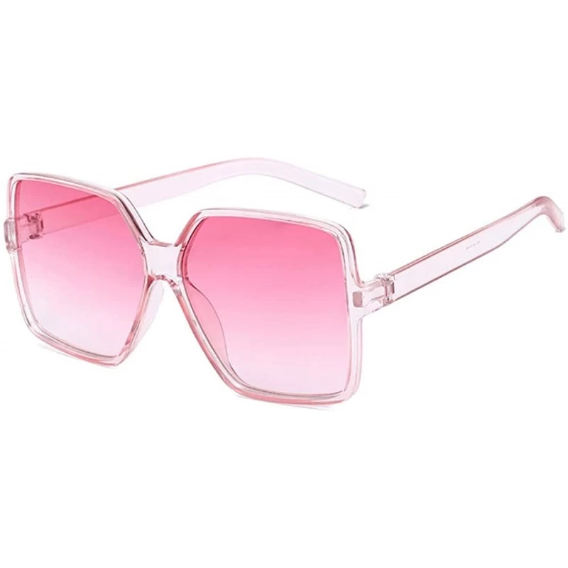 Rimless Women Fire Flame Sunglasses Rimless Wave Sun Glasses Novelty Eye Glasses Eyewear - Square-pink - CU198XKHT23 $10.01