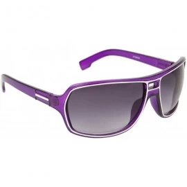 Oval Designer Lines Style Color Fashion Light Weight UV Protection Sunglasses Frame Unisex Eyewear - Purple - CX12IJARB4V $7.01