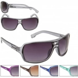 Oval Designer Lines Style Color Fashion Light Weight UV Protection Sunglasses Frame Unisex Eyewear - Purple - CX12IJARB4V $7.01