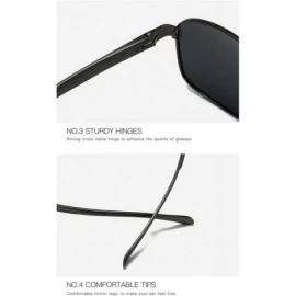 Round UV400 Fashion Classic Metal Eyewear Driving Fishing Polarized Light Beach and Hiking Sunglasses - Black-green - CZ18X5G...