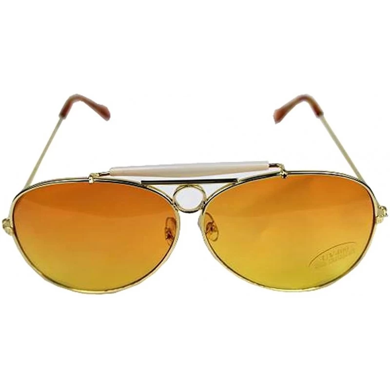 Wrap Las Vegas Fear and Loathing Orange Lens Sunglasses Glasses Hunter S. Thompson - CT125LE7HKR $25.19