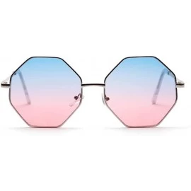 Square Square Sunglasses Women Diamond Polygon Transparent Lens Sunglasses Men And Women Popular Glasses - CX18X7M9G8C $52.63