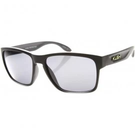 Square Lightweight Medium Square Frame Sunglasses - Black-yellow Smoke - C011Y9UFAP3 $12.94