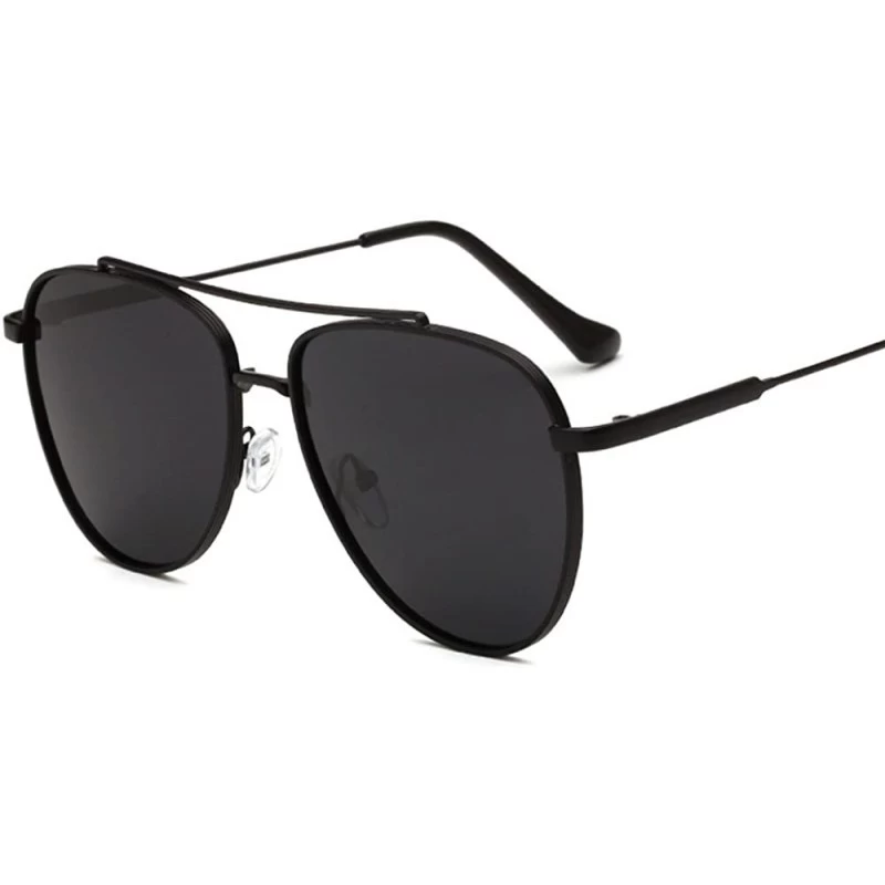 Square Square Polarized Driving Sunglasses Unisex - Black - C018EC7LS7Q $19.32