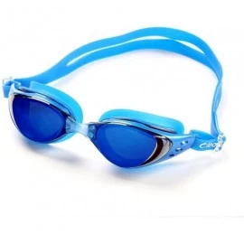 Goggle Youth Children Goggles Waterproof - Anti-Fog - Swimming Goggles - Blue - C718YYYW69A $25.30