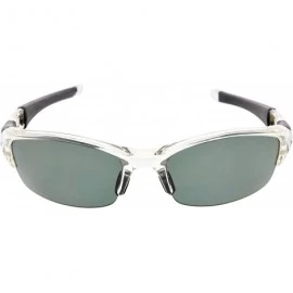 Sport Unbreakable Polycarbonate Half Rimless Sunglasses - Clear/G15 - CK17XXC5D00 $15.00