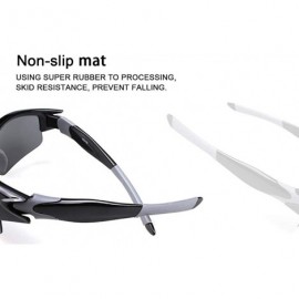 Sport Aero Sports Sunglasses with Case - Cycling Biking Running - Black - C018WAUQKZY $25.85