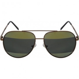 Aviator Fashion Aviators with Split Color Mirror Lens 25112-SPREV - Brown - CH12FYPIXCT $8.48