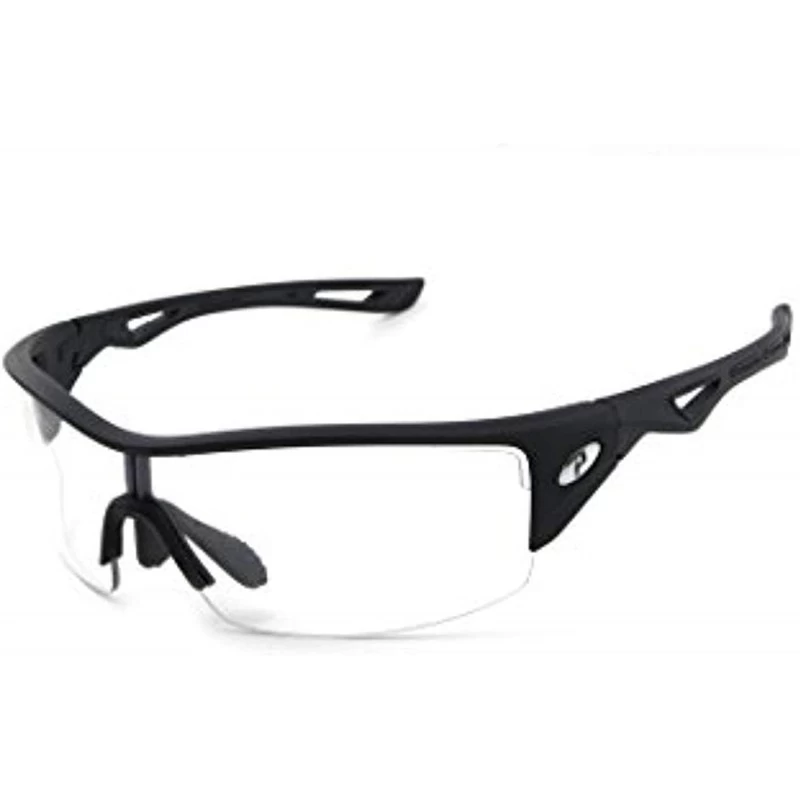 Rectangular Walker Sunglasses & Carekit Bundle - Matte Black / Clear (Pc) - CL18OEN37IX $36.37