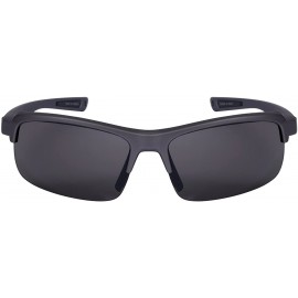 Rectangular Men's Half Frame Rectangular Frame Sunglasses w/Interchangeable Lens 570077-FM - Matte Grey - C3126Y46EV1 $12.46