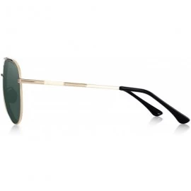 Oval Mens Polarized Sunglasses for Women Aviation Frame HD Polarized Sun glasses for Men Driving S8138 - Gold G15 - CM18L68NN...