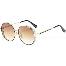 Round Round Vintage Sunglasses Rhinestone Decoration Sun Glasses for Women - Y-17 - CD198W660QZ $21.39