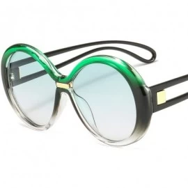 Round Women Men Classic Gradient Brand Big Frame Sun Glasses Female Vintage Round Sunglass Goggles UV400 - C3 - C418W8XC377 $...
