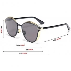 Goggle Retro Vintage Men Women Round Mirror Sunglasses Eyewear Outdoor Driving Goggles - Gold Frame/Pink - CG12KCV9ELT $19.81