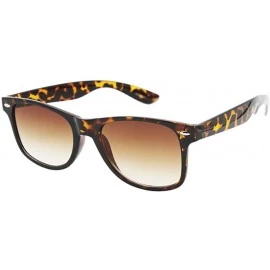 Wayfarer Classic Horn Rimmed 80's Retro Sunglasses - Leopard - C012GYGHL07 $9.09