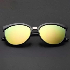 Oversized Candies Brand Designer Cat Eye Sunglasses Women Luxury Plastic Sun Blue Lens - Red Lens - CD18YKTC844 $9.03