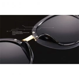 Oval Sunglasses Women Vintage Pilot Sunglass Oval Driving Mirror Reflective Flat Sun Glass Polarized Uv400 Sunglasses - C818T...